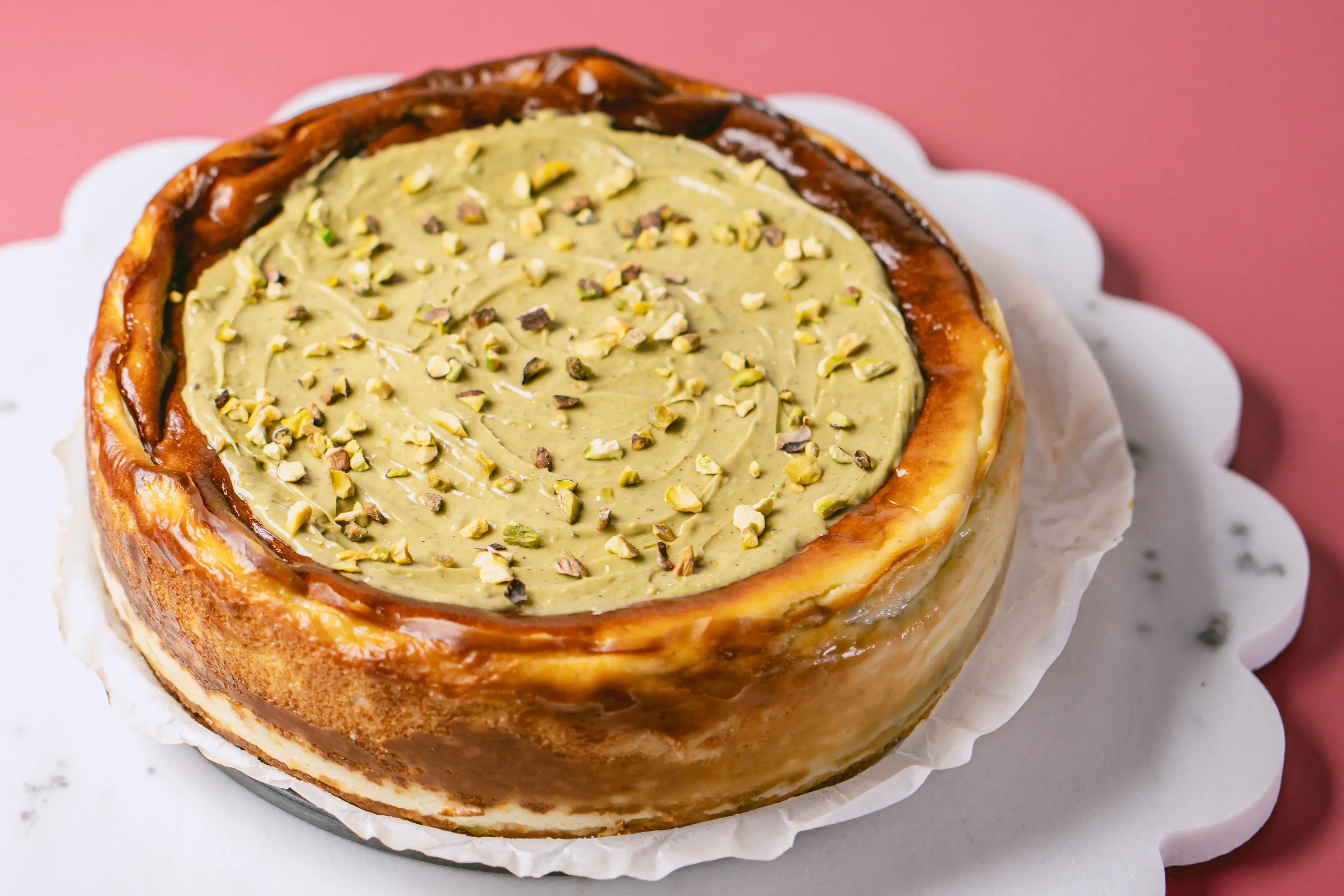 Perfect Pistachio {{Product vendor}} Burnt Cheesecakes